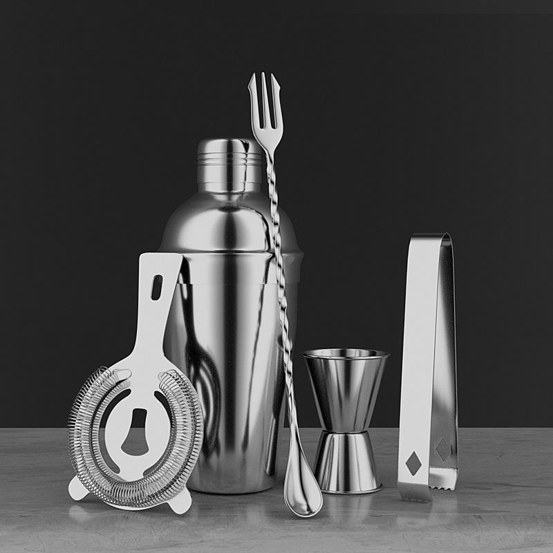 550ml Stainless Steel Cocktail Shaker Mixer Wine Martini Shaker Wine Shaker Boston Bartender Drink Bar Accessories Tools