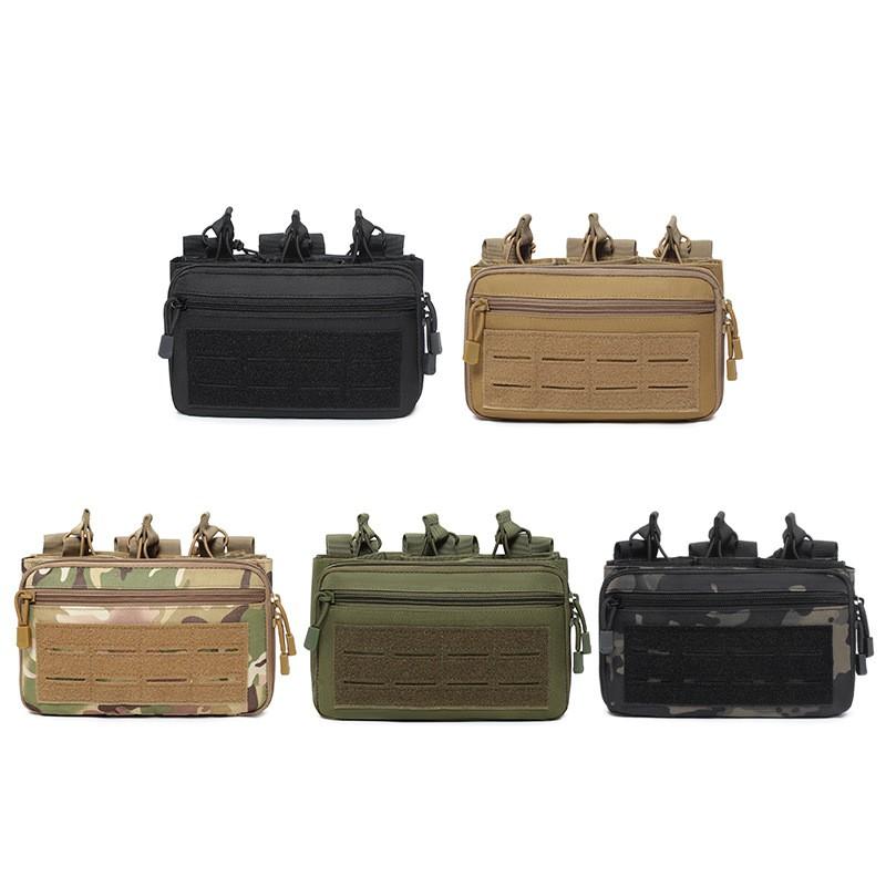 Тактический подсумок Molle для магазинов Airsoft Paintball Outdoor Gear - Многосекционный универсальный подсумок в камуфляжной расцветке