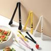Silicone Cooking Tongs Food Clip with Non-Slip Handle Heat-Resistant Reusable Cat Paw Shaped Tongs Kitchen Accessories