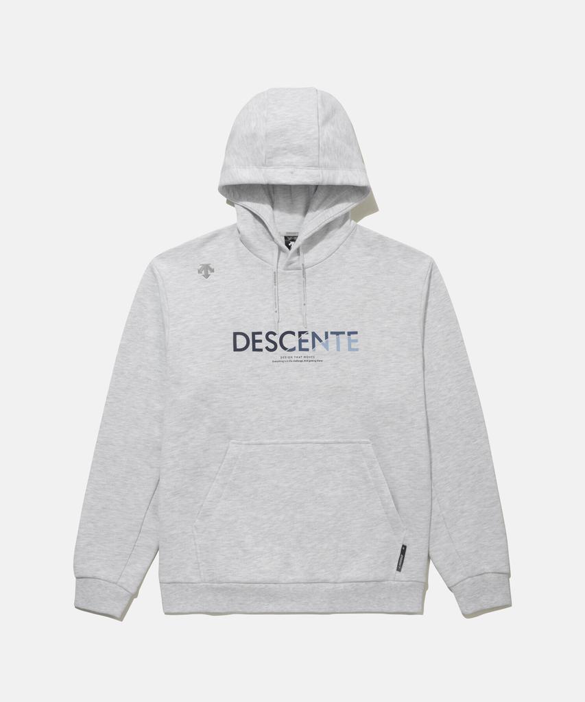 DESCENTE Graphic Sports Terry Hoodie Melange Gray (Sq323Uhd71) (A Type)