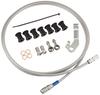 Комплект тормозных шлангов, задний нержавеющий шланг из нержавеющей стали MAJESTY S Majesty STR351 Swage-Line сталь/прозрачный [XC155 S] (13-14)