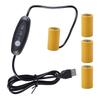 USB-адаптер-элиминатор для батареек LR14 C (3V, 4.5V, 6V), USB-кабель питания, 2-4 шт. Замена батареек LR14 C