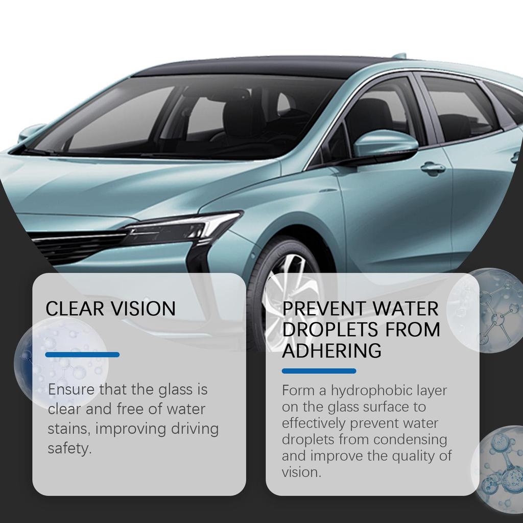 RAYHONG Car Anti-Fog Spray 120ml Highly Effective Anti-fog and Water-repellent Formula Clear Visibility for Worry-free Driving