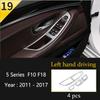 Car Styling Console Multimedia AC CD Panel Decoration Frame Cover Trim Strip Sticker For BMW 5 Series F10 Interior Accessories NM5