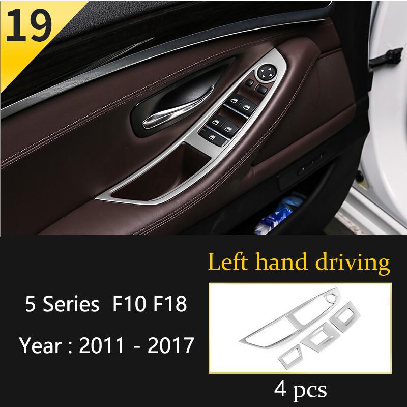Car Styling Console Multimedia AC CD Panel Decoration Frame Cover Trim Strip Sticker For BMW 5 Series F10 Interior Accessories NM5