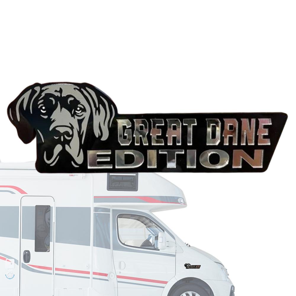 Dog Cart  Emblem Car 3D Dog Edition Acrylic Car Badges Stickers Automotive Badge Decals And Stickers Exterior Decoration