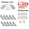 10pcs Stainless Steel Corner Brace Universal Furniture Corner Connector Heavy Duty Angle Shelf Brackets for Wood Furniture