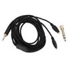 3.5mm Headphone Cable 6.56FT PVC Headphone Replacement Cable with 6.35mm To 3.5mm Adapter for HD580 