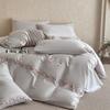 A-Line Luxury Embroidered Cotton Bedding Set 4-Piece Soft Breathable All-Season Bed Linens
