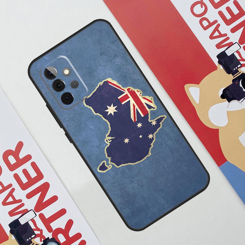 Australia Flag Case For Samsung Galaxy A52 A32 A12 A56 A36 A16 A13 A23 A33 A53 A54 A34 A14 A15 A35 A55 A17