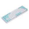 Механическая клавиатура 60 процентов RGB Синий переключатель 68 клавиш Проводная игровая клавиатура для ПК Ноутбука Зеленый Белый