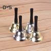Christmas Hand Bell Wooden Handle Jingle Bells Clear Tone Handbell for Santa Claus Attraction Attention School Wedding Party Supplies