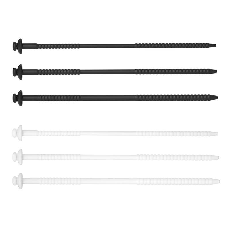 3 размера силиконовый уретральный зонд, вставка в пенис, стимуляция, дилататор, катетер целомудрия, полый пенис-плаг со стопором, секс-игрушка для мужчин