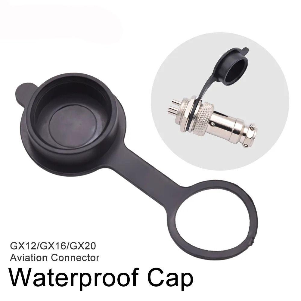 GX12 GX16 GX20 GX12 GX16 GX20 Dust Cap Rubber Lightweight Dust Cap Waterproof Leakage Prevention Welding Cable Connectors Cover