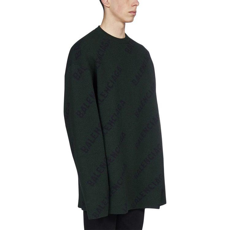 Balenciaga Свитеры Мужские Зеленый Круглый вырез Умеренный Другое 657400T15673050
