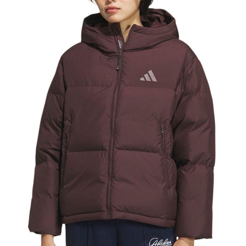 adidas Essentials Пуховик с капюшоном женский Коричневый KC5948