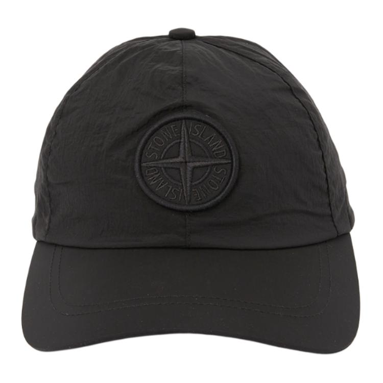 STONE ISLAND Дизайн с логотипом Нейлоновая бейсболка Мужские кепки Черный L1S1591000-11S0076-V0029