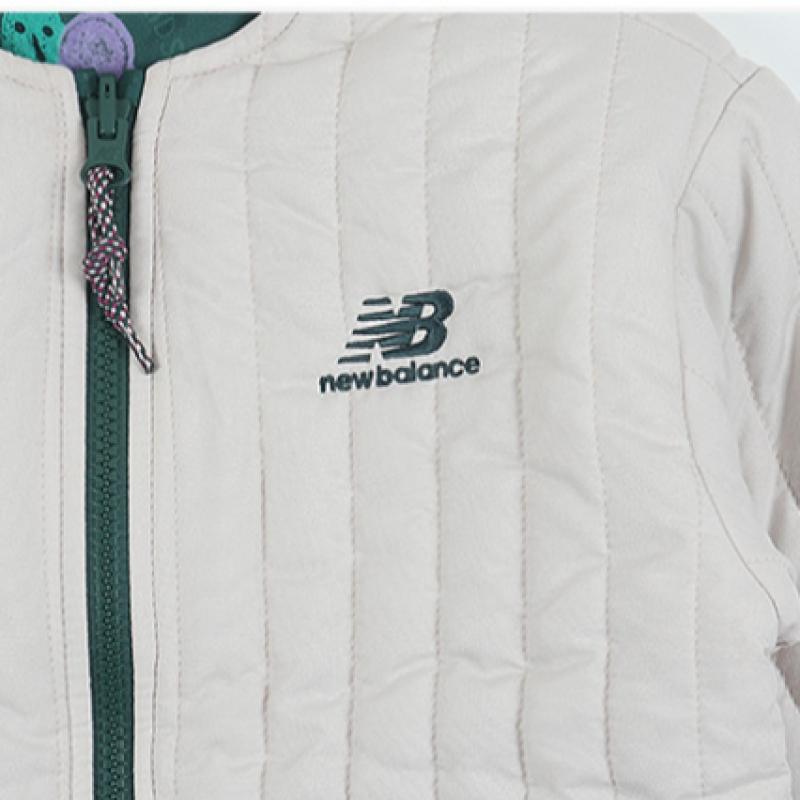 New Balance Детская двухсторонняя стеганая куртка Weekend House бежевого цвета