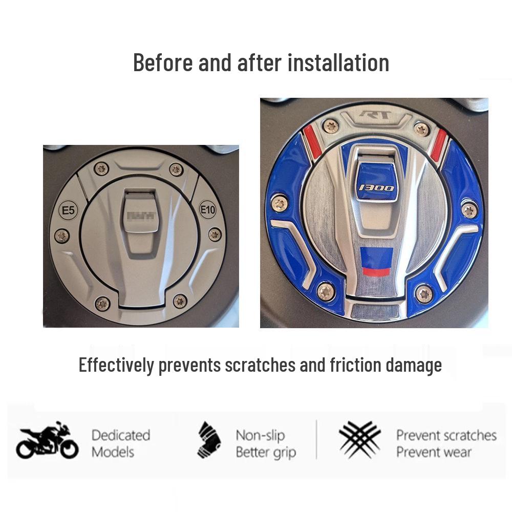 Противоскользящая 3D резиновая наклейка для BMW R 1300 RT (2025-2026) - Наклейки на бак.