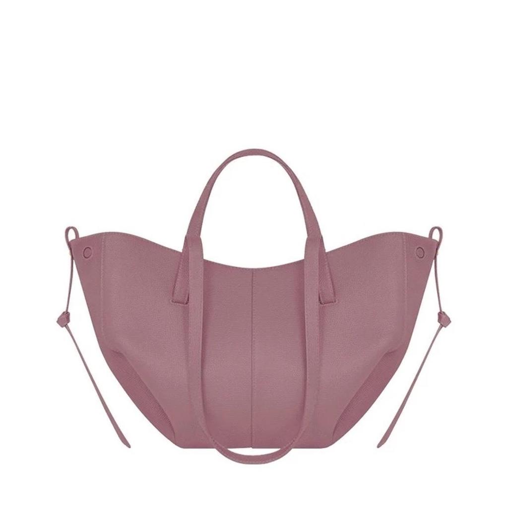 Genuine Leather Crossbody Tote Bag - Niche Design Commuter Bucket Bag, Large Capacity for Women