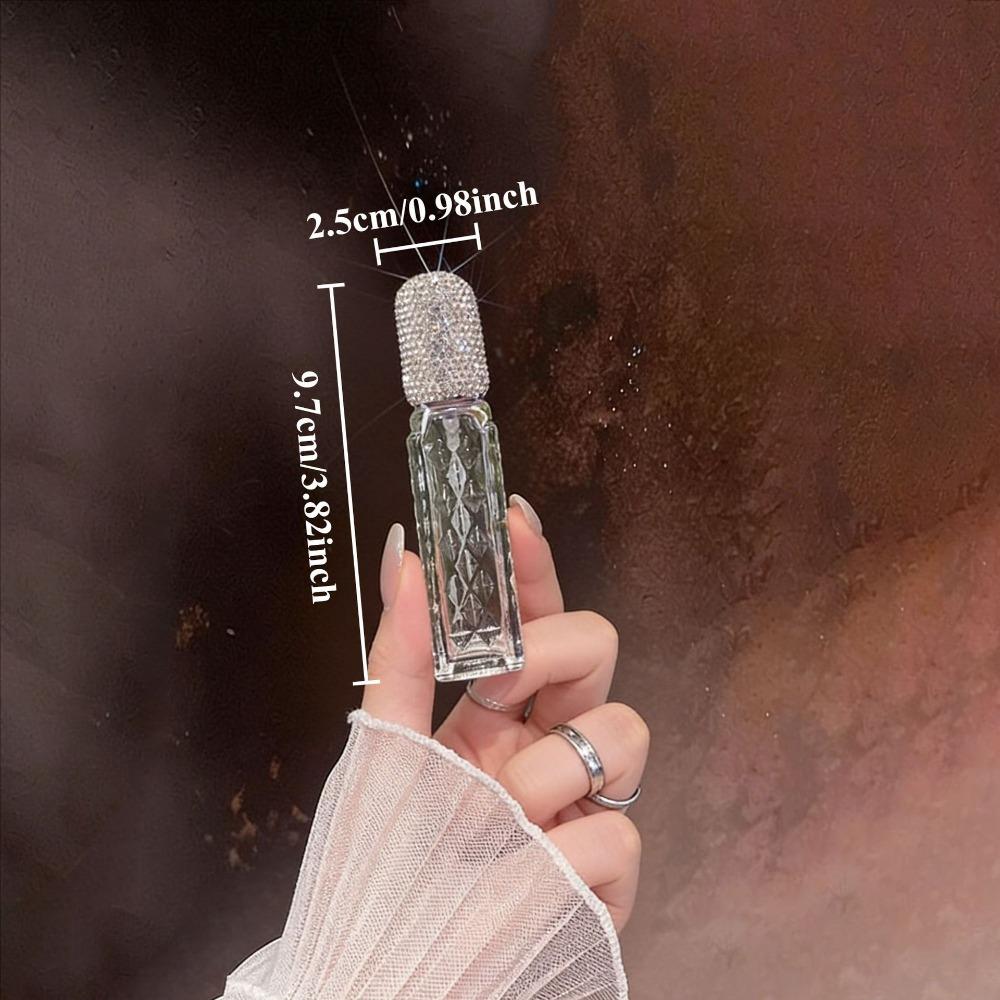 12ml Glass Perfume Atomizer Creative Rhinestone Oil Diffuser Bottle Handicraft