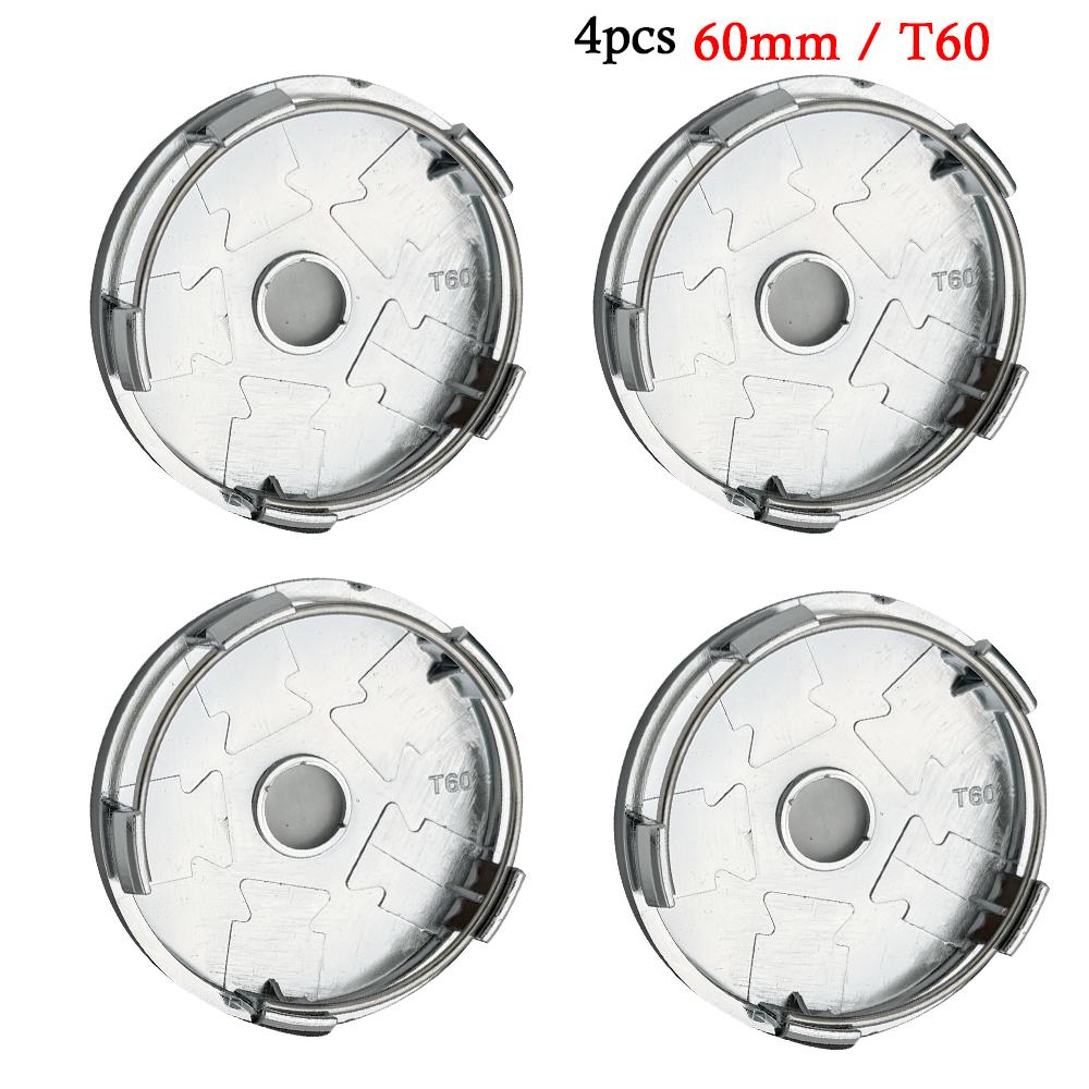 VW Volkswagen Car Wheel Center Hub Caps Cover 3D 4pcs 55mm 56mm 65mm 70mm for 4 5 6 7 Passat B5 B6 B7 Polo Touran CC accessories
