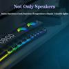 Clock Bluetooth Wireless Game Speaker Soundbar 3D Stereo Subwoofer Computer Loudspeaker with Light Soundbar for Tv Home Theater