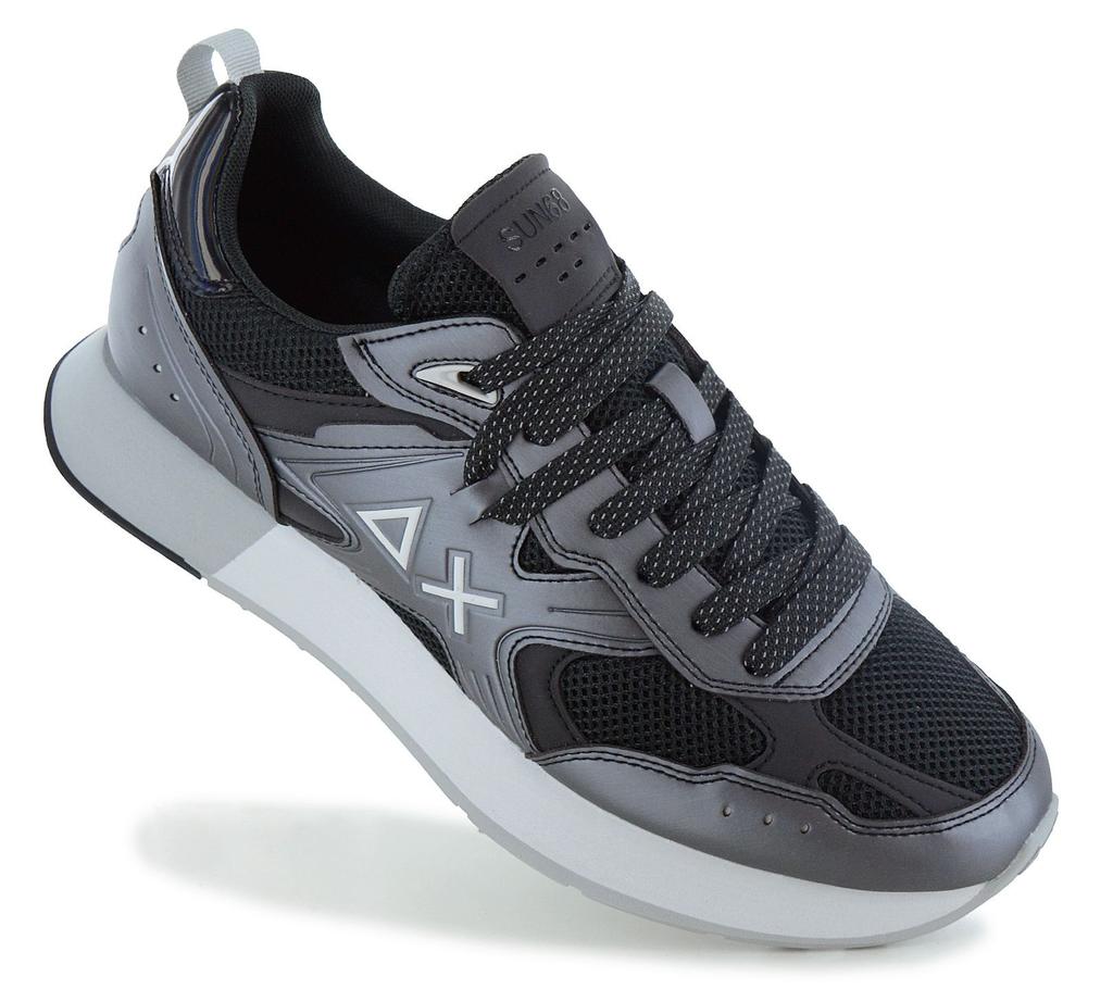 Sun68 Jaki 2.0 Silver Mesh - Мужские кроссовки Обувь Черный Z36119-11 ОРИГИНАЛ