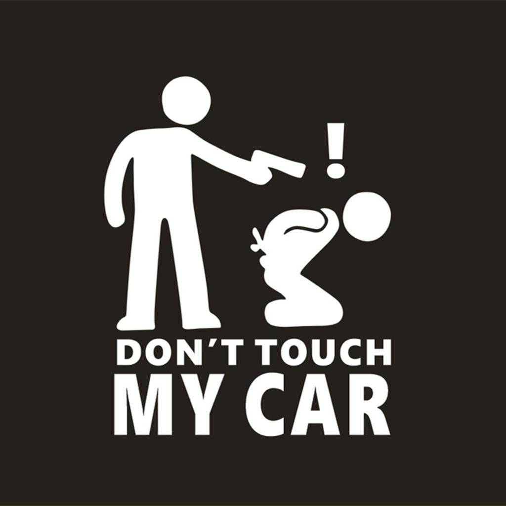 Creative Don't Touch My Car Car Sticker Decals - Funny Exterior Auto Decals for Car Window Accessories