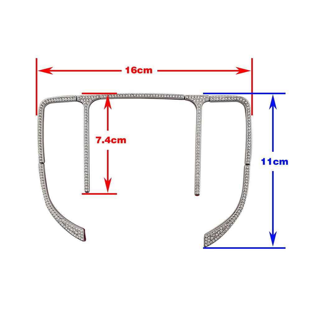For Mercedes Benz E Class W213 2016- Central Console Mouse Adjust Button Switch Refit Artificial Crystal Diamond Decal