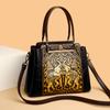 2024 New Artistic Chinese Style Women's Embossed Retro Handheld One Shoulder Diagonal Straddle Mom's Bag