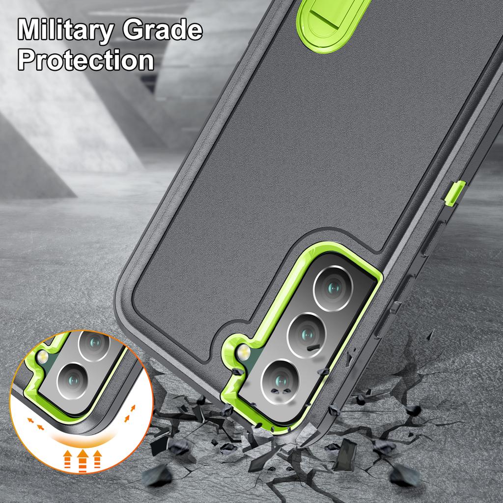 3-в-1 для Samsung Galaxy S22 S23 S24 S25 FE S26 Ultra A17 A16 A15 A56 A36 A26 A54 A14 A53 A13 A06 Ударопрочный чехол повышенной прочности