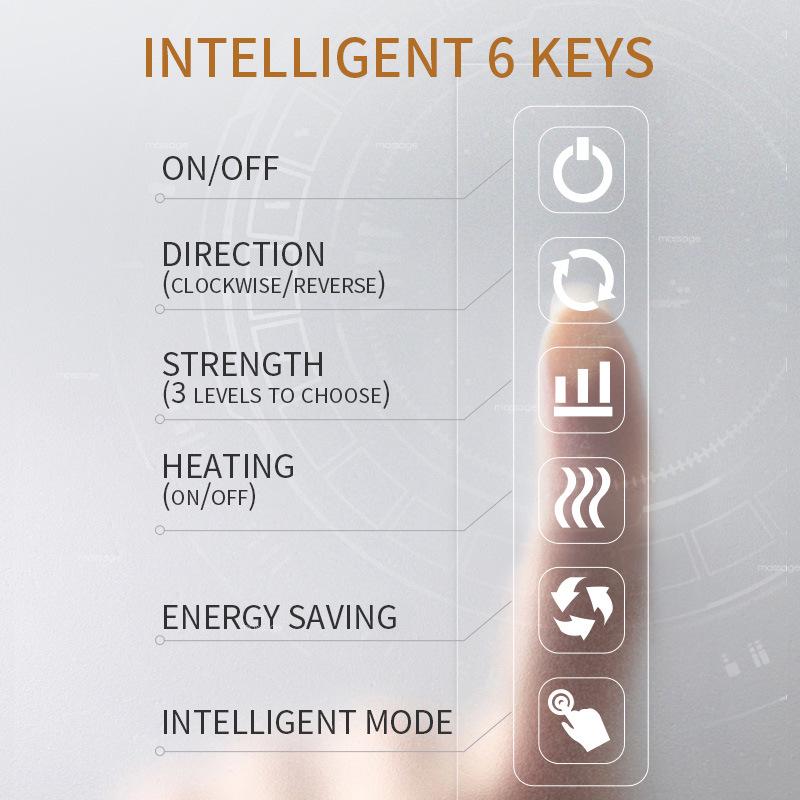 Multi-functional Kneading Cervical Vibration Massager Neck Shoulder Waist Full-body Massager Pillow