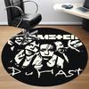 1 шт. Круглый ковер Rammstein Music Office, Коврик для помещений, Подходит для офиса, Под офисные стулья, Спальни, Гостиной, Домашний декор, Декор комнаты