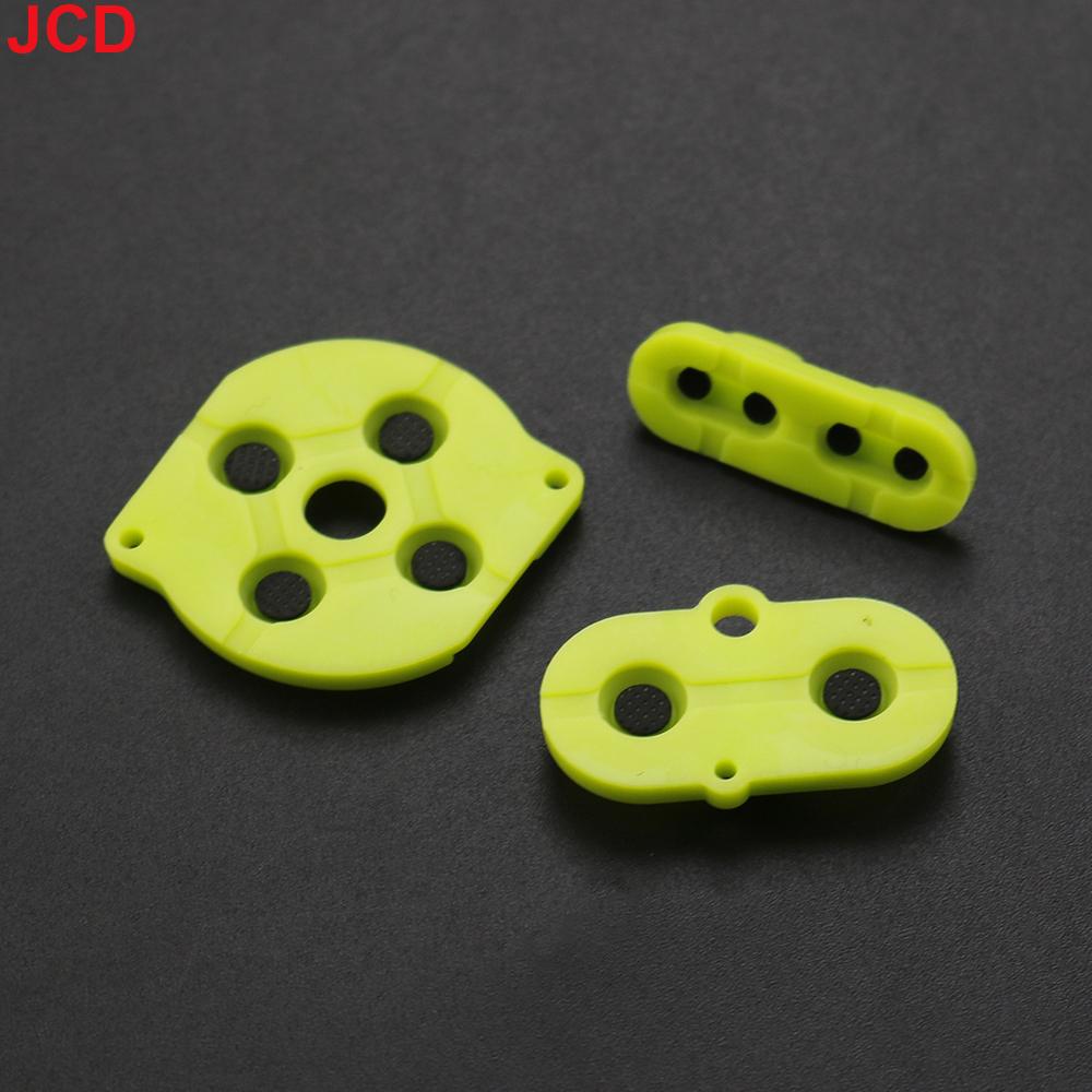 JCD 1set For Game Boy Color GBC Game Console Shell Housing Silicon Start Select Keypad Rubber Conductive Button A-B d-pad