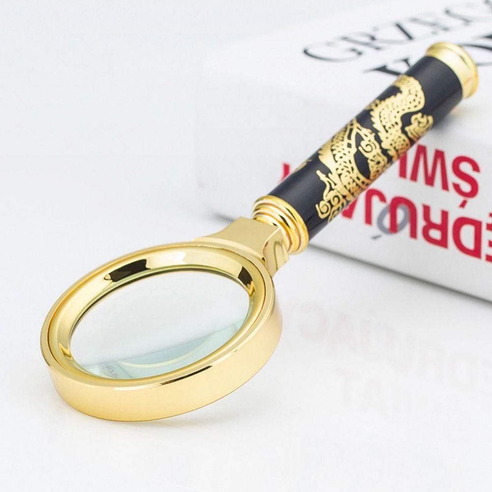 Newspaper Jewelry Handheld 10X Magnifying Glass Magnifier Eye Glass Mini Microscope Optical Glass