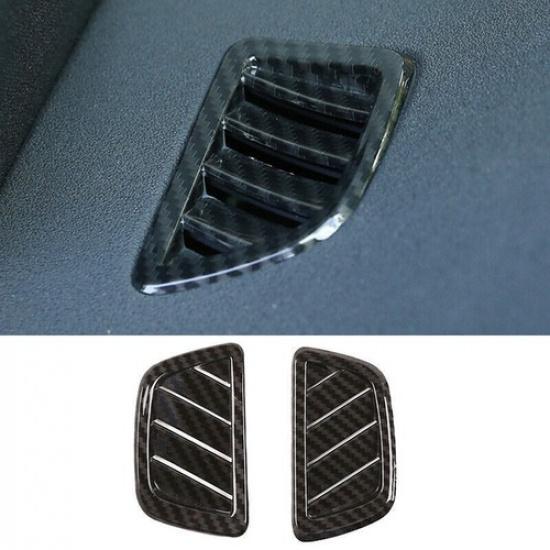 For Range Rover Evoque -23 Carbon Fiber Dashboard Upper Air Outlet Vent Trim