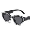 Ryan three-dimensional stroke color matching cat eye sunglasses men's and women's new party street hip hop sunshade sunglasses