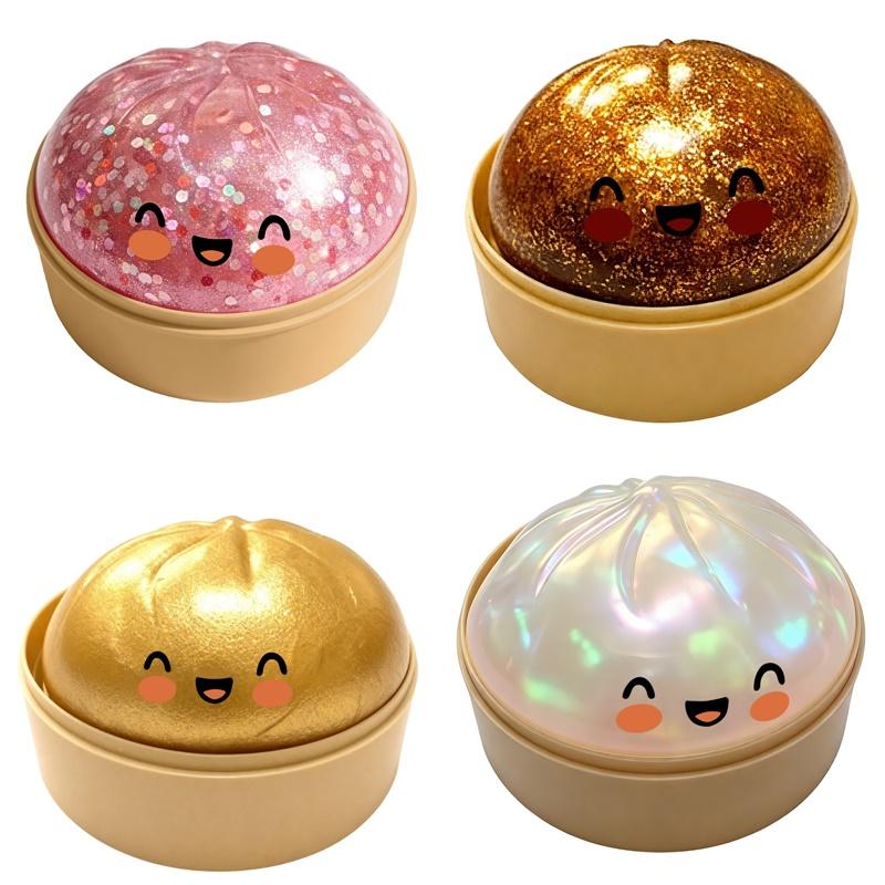 Antistress Dumpling Squishy Ornament Slow Rebound Squishy Pinch Squishy Desk Ornament Antistress Fidget Toy Dumpling Squishy
