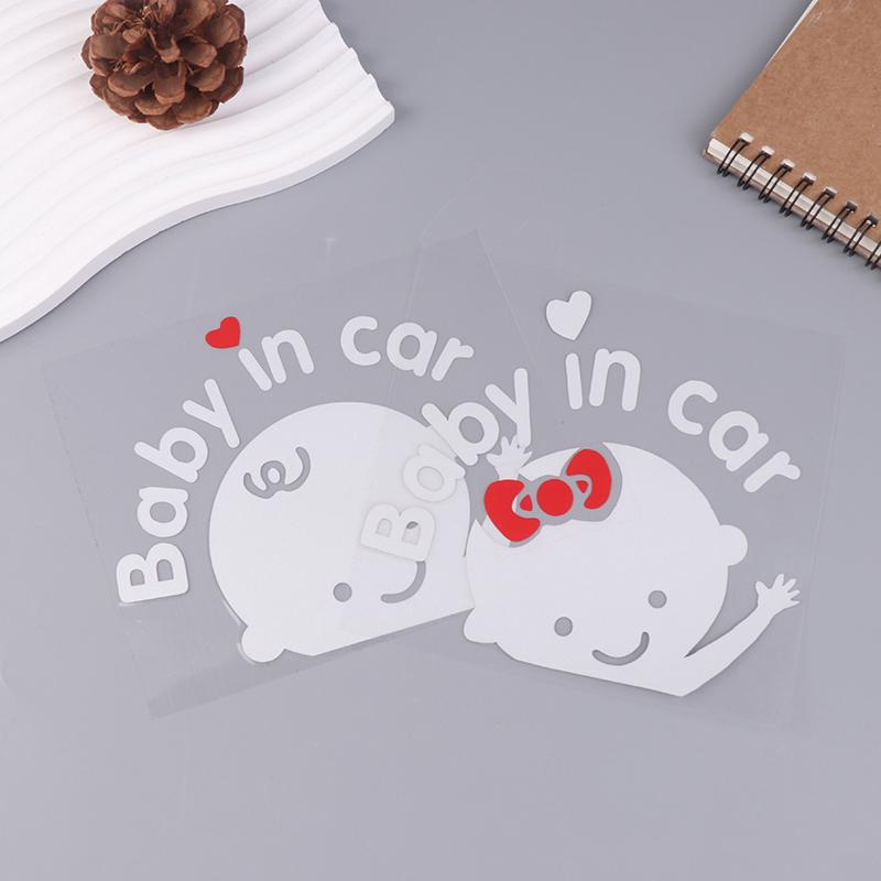 Мультяшная наклейка на автомобиль Мальчик Девочка Ребенок в машине На борту Автомобили Аксессуары Украшения Светоотражающие предупреждающие наклейки