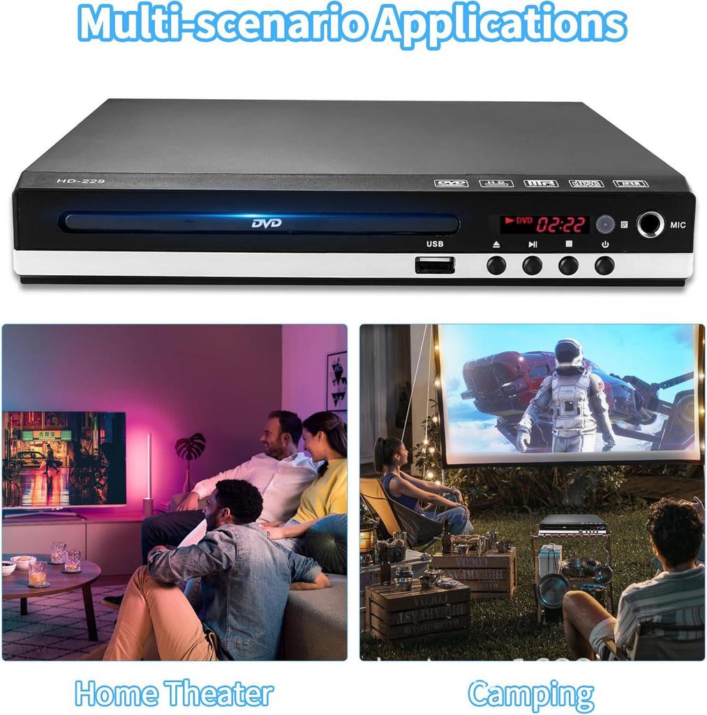 Домашний DVD/EVD-плеер высокой четкости с поддержкой VCD и Mini CD для детей