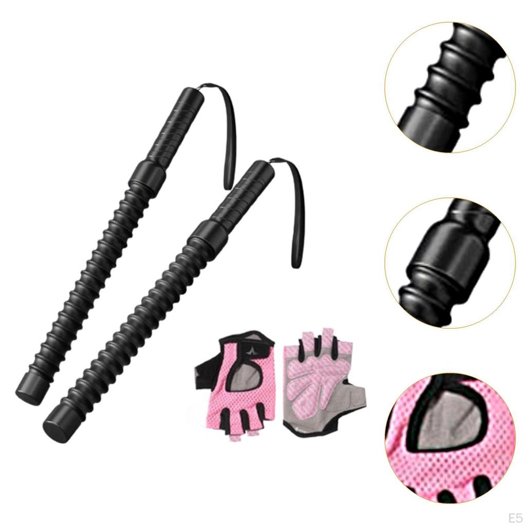 2 шт. Ropeless Battle Ropes Тренировочные фитнес-палки для мужчин и женщин Силовые тренировки