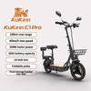 KuKirin C1 Pro Elektrisk Scooter, 500W Motor, 26AH Batteri, Tophastighed 45 Km/t, Rækkevidde 100 Km, Med Kurv Og Bagsæde