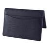 Card Case Genuine Leather Thin Brand Business Card Commuter Holder Credit Card Genuine Cow Leather Shrink Leather Present Outing Gift Navy [HANATORA]