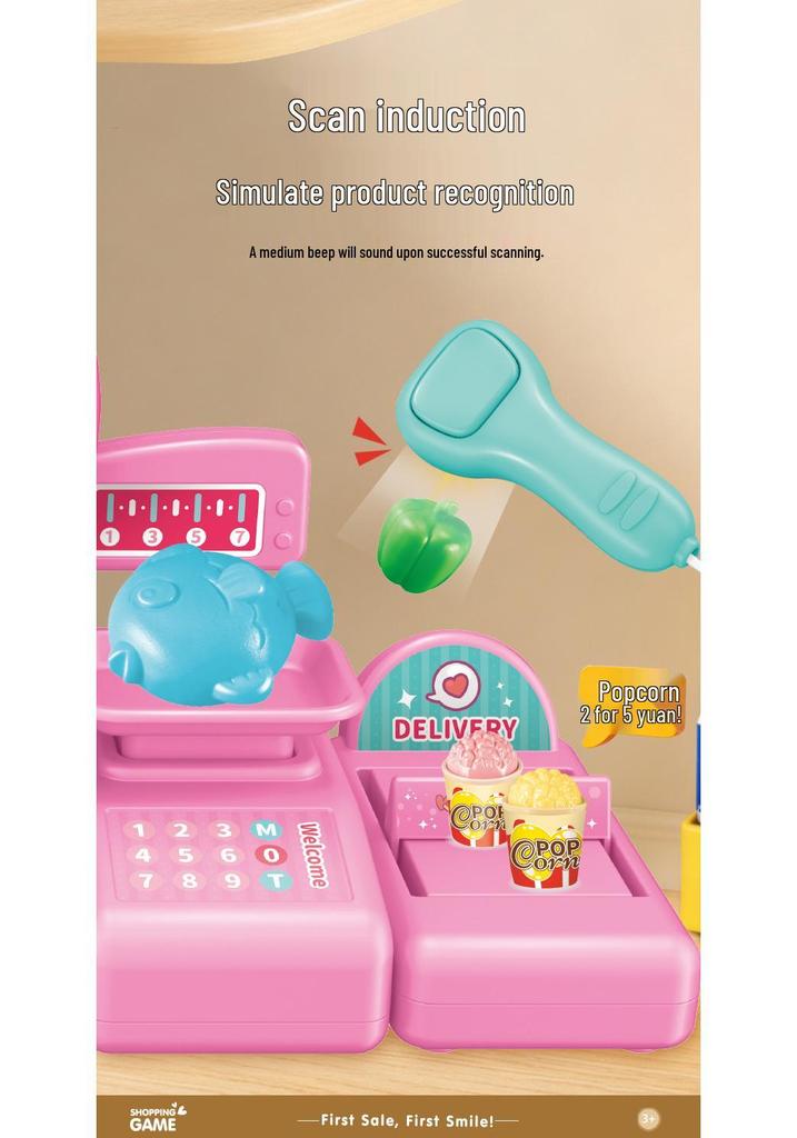 Kids' Cross-Border Playhouse Cash Register Toy: Shopping & Calculation Set for Parent-Child Interaction