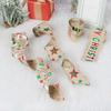 Ribbon Christmas Ribbon Accessory Belt Wire Edge Christmas Printed Ribbon Linen Decorative Belt