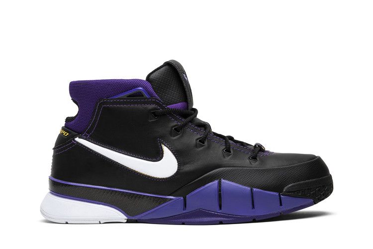 Мужские кроссовки Nike Kobe 1 Protro Purple Reign Черный/Белый-Спортивный Пурпурный-Калифорнийский Золотой