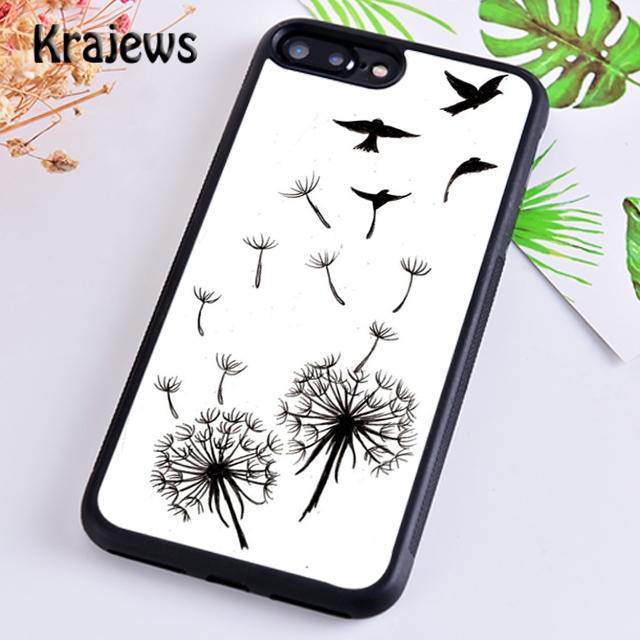 Krajews Dandelion Flower Flying Phone Case Cover For iPhone 17 Air 16 15 14 plus 11 12 13 pro max Plus coque Fundas
