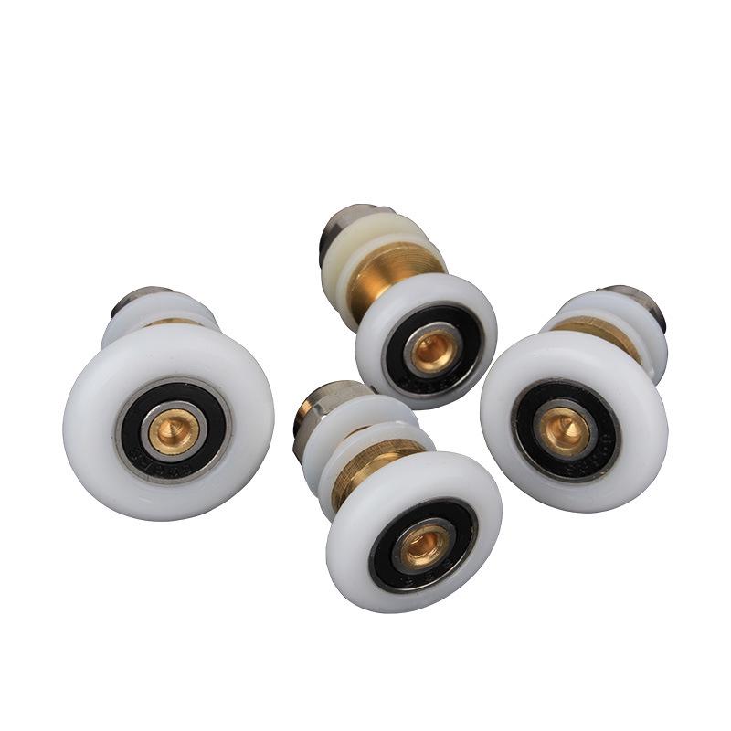 Винтажное Медное Сердце Одноместная Душевая Кабина Стеклянная Дверь Эксцентриковое Колесо Ролика Аксессуар