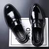 Новые мужские деловые кожаные туфли 2025 года, лоферы на одной педали, повседневные кожаные туфли из высококачественной кожи первого слоя